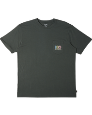 The Billabong Mens Troppo Pocket T-Shirt in Slate Green