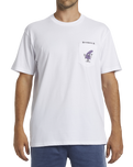 The Billabong Mens Funghi Pocket T-Shirt in White