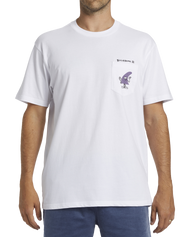 The Billabong Mens Funghi Pocket T-Shirt in White