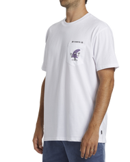 The Billabong Mens Funghi Pocket T-Shirt in White