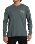 The Billabong Mens Relax Long Sleeve T-Shirt in Slate Green