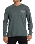 The Billabong Mens Relax Long Sleeve T-Shirt in Slate Green