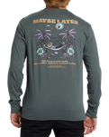 The Billabong Mens Relax Long Sleeve T-Shirt in Slate Green