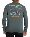 The Billabong Mens Relax Long Sleeve T-Shirt in Slate Green