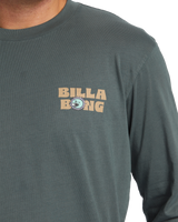 The Billabong Mens Relax Long Sleeve T-Shirt in Slate Green