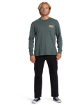 The Billabong Mens Relax Long Sleeve T-Shirt in Slate Green