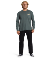 The Billabong Mens Relax Long Sleeve T-Shirt in Slate Green