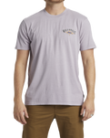 The Billabong Mens Arch Wave T-Shirt in Purple Ash