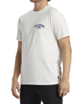 The Billabong Mens Adventure Division Arch T-Shirt in Off White