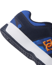 The DC Shoes Boys Boys Lynx Zero Shoes in Shady Blue & Orange