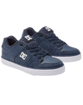 The DC Shoes Boys Boys Pure Elastic Shoes in Navy & White