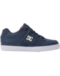 The DC Shoes Boys Boys Pure Elastic Shoes in Navy & White