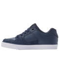 The DC Shoes Boys Boys Pure Elastic Shoes in Navy & White