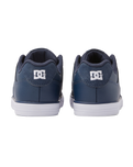 The DC Shoes Boys Boys Pure Elastic Shoes in Navy & White