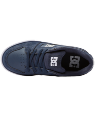 The DC Shoes Boys Boys Pure Elastic Shoes in Navy & White