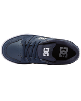 The DC Shoes Boys Boys Pure Elastic Shoes in Navy & White