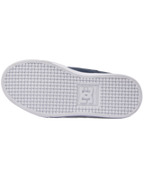 The DC Shoes Boys Boys Pure Elastic Shoes in Navy & White