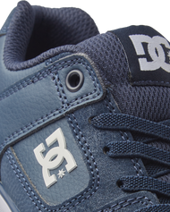 The DC Shoes Boys Boys Pure Elastic Shoes in Navy & White