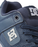 The DC Shoes Boys Boys Pure Elastic Shoes in Navy & White