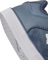 The DC Shoes Boys Boys Pure Elastic Shoes in Navy & White