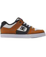 The DC Shoes Boys Boys Pure Elastic Shoes in Wheat & White