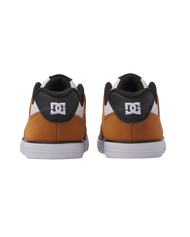 The DC Shoes Boys Boys Pure Elastic Shoes in Wheat & White