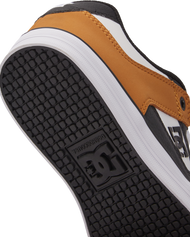 The DC Shoes Boys Boys Pure Elastic Shoes in Wheat & White