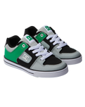 The DC Shoes Boys Boys Pure Shoes in Black & Kelly Green