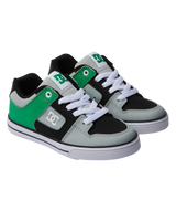 The DC Shoes Boys Boys Pure Shoes in Black & Kelly Green