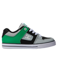 The DC Shoes Boys Boys Pure Shoes in Black & Kelly Green