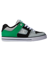 The DC Shoes Boys Boys Pure Shoes in Black & Kelly Green