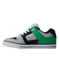 The DC Shoes Boys Boys Pure Shoes in Black & Kelly Green