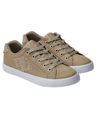 The DC Shoes Womens Chelsea Shoes in Espresso & Taupe