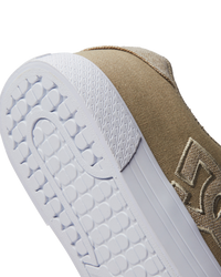 The DC Shoes Womens Chelsea Shoes in Espresso & Taupe