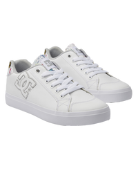 The DC Shoes Womens Chelsea Plus Shoes in White, Multi & Armor