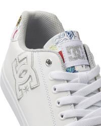 The DC Shoes Womens Chelsea Plus Shoes in White, Multi & Armor