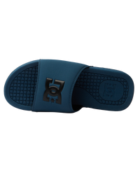 The DC Shoes Mens Bolsa Sliders in Dark Teal