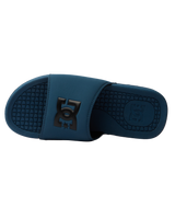 The DC Shoes Mens Bolsa Sliders in Dark Teal