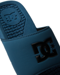 The DC Shoes Mens Bolsa Sliders in Dark Teal