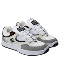 The DC Shoes Mens Kalynx Zero Shoes in Grey, Black & White