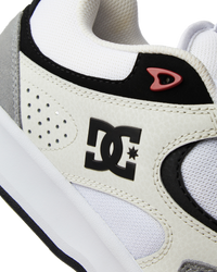 The DC Shoes Mens Kalynx Zero Shoes in Grey, Black & White