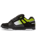 The DC Shoes Mens Stag Shoes in Black, Green & White