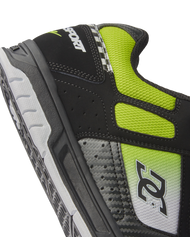 The DC Shoes Mens Stag Shoes in Black, Green & White