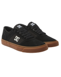 The DC Shoes Mens Teknic Shoes in Black & Gum