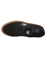 The DC Shoes Mens Teknic Shoes in Black & Gum