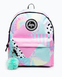 The Hype Pastel Collage Backpack in Pink