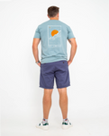 Belted Chino Walkshorts in Powder Blue