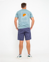 Belted Chino Walkshorts in Powder Blue