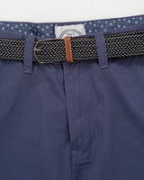 Belted Chino Walkshorts in Powder Blue