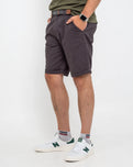 Belted Chino Walkshorts in Charcoal